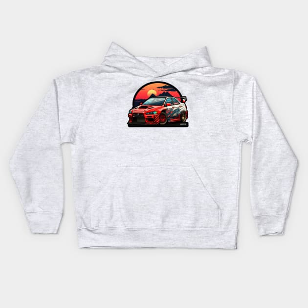 Mitsubishi Evo Kids Hoodie by Evergreen Market